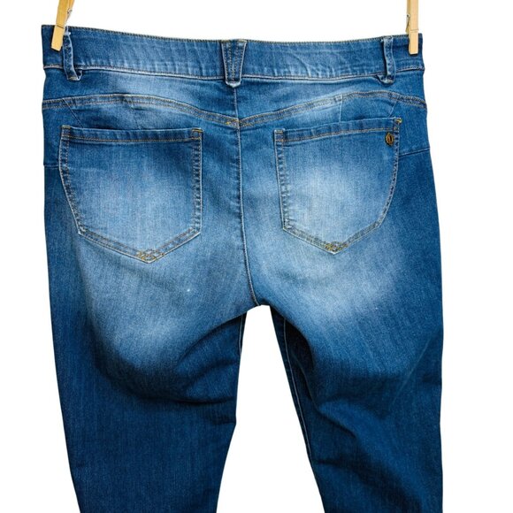 Democracy Womens Jeans AbSolution Stretch Denim Mid Rise Skinny Size 14 - Picture 7 of 12